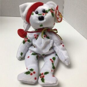 Ty Beanie Baby Retired 1998 Holiday Teddy